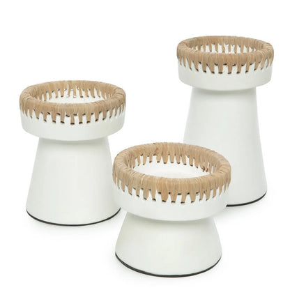The Pretty Candle Holder - Wit Naturel - S