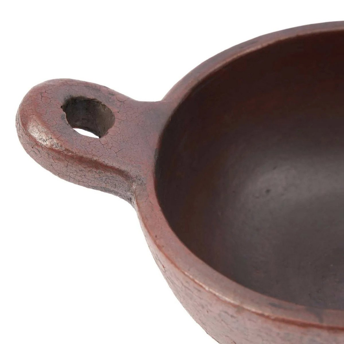 De Etnische Kom met Handvat - Terracotta - S