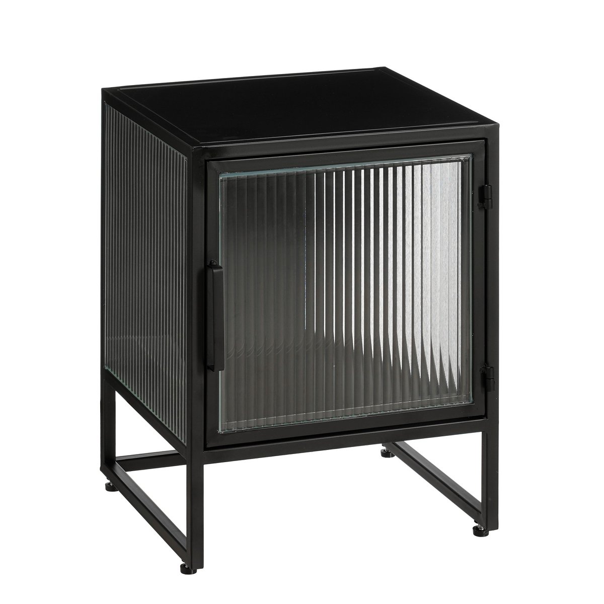 Clifton Opbergkast met Deuren - L38 x B35 x H50 cm - Metaal - Zwart
