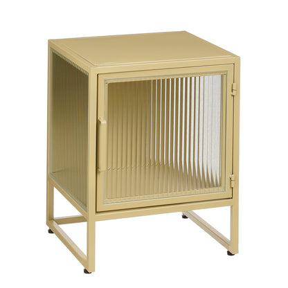 Clifton Opbergkast met Deuren - Metaal - Beige