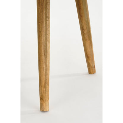 Houten Bold Bijzettafel - H43 x Ø40 cm - Bruin