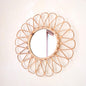 Kleine rotan spiegel 38 cm handgemaakte Boho wandspiege DAAU