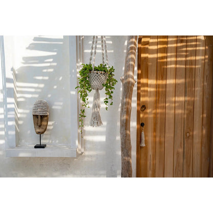 The Cowrie Mask on Stand - Medium