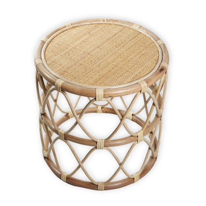 Ronde kleine boho salontafel