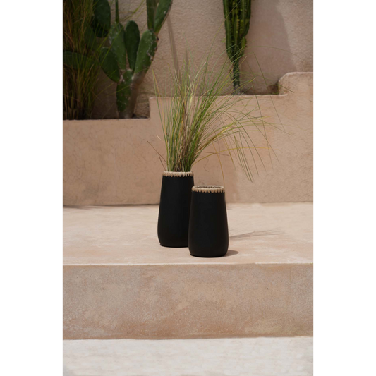 The Sneaky Vase - Zwart Naturel - S