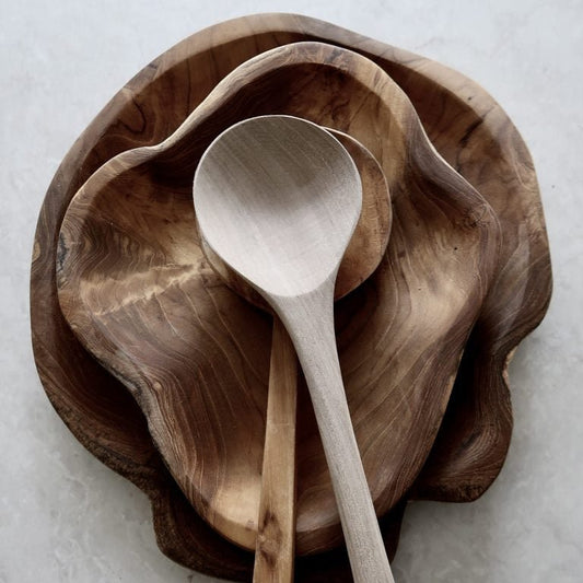 Schaal Teak Grillig