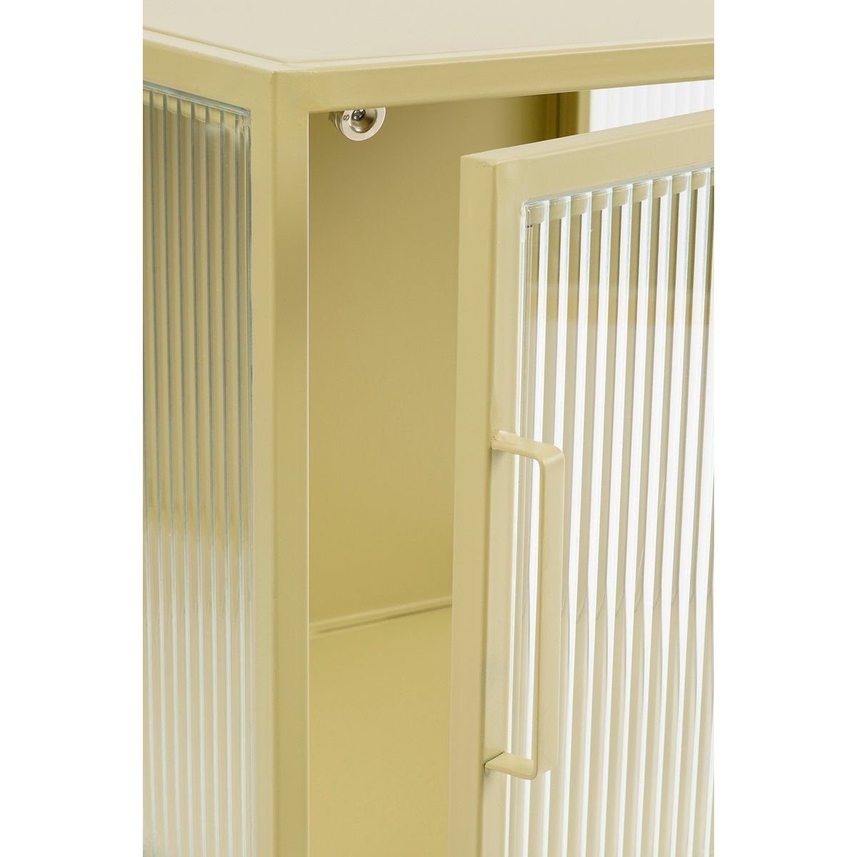 Clifton Opbergkast met Deuren - Metaal - Beige