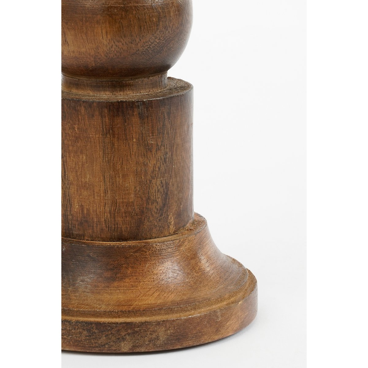 Philo Kandelaar - H30 x Ø11 cm - Mangohout - Bruin