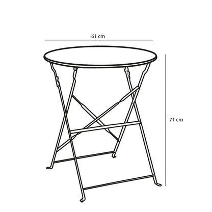 Laurence Bistroset - Set van 3 - Metaal - Lichtblauw