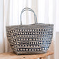 Boho Tote Bag – Zeegras Zomertas KIDUL (zwart)